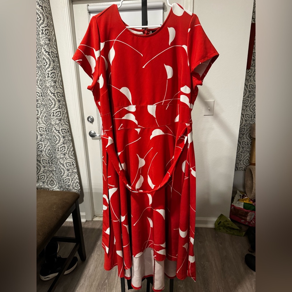 Lane Bryant high low dress in petite size 18p